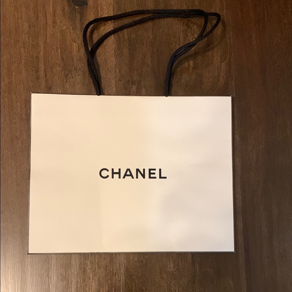 Chanel White Shopping Bag
